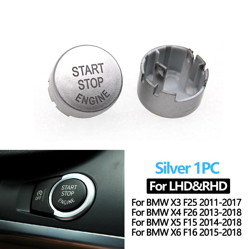 Drswk4 LHD RHD Car Engine Start Stop Button Switch Cover OFF Button For BMW X3 X4 X5 X6 F25 F26 F15 F16 61319291693,61319291694