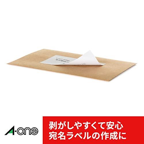A-One Label Sticker Hiding the Base and Removable Cleanly A4 4 Sides 10 Sheets 31293