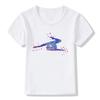 Boys T-shirt Girls Kids Rhythmic Gymnastics Printed T-shirt Modal Clothing Short Sleeves Boys Clothes