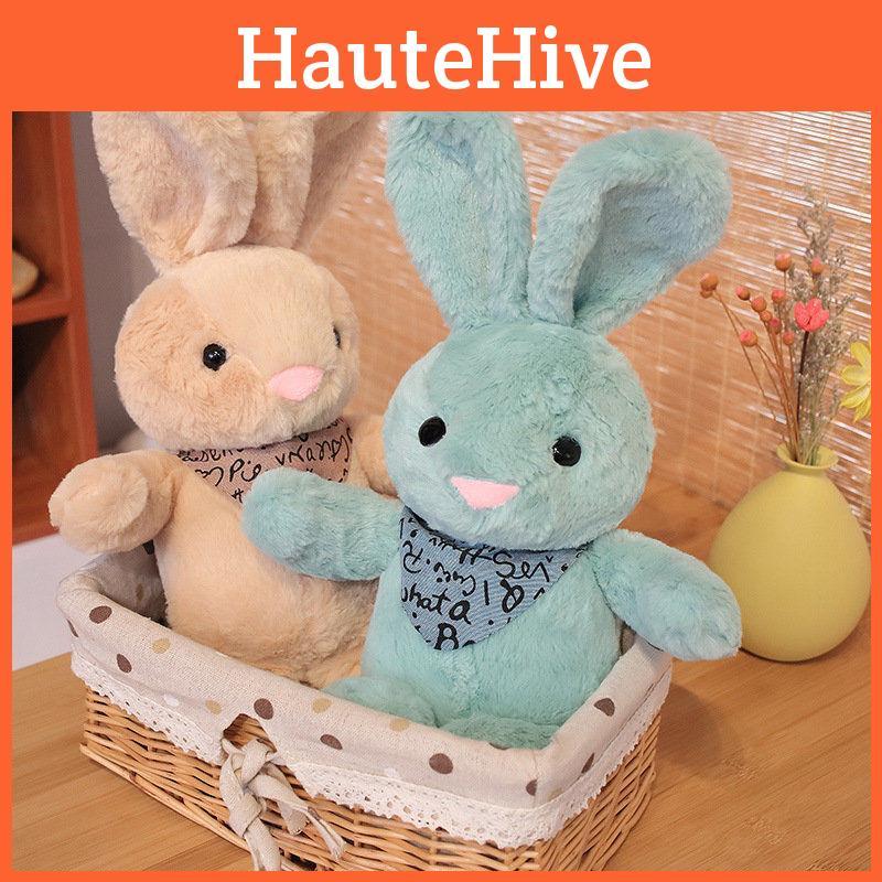 Scarf Rabbit Colorful Plush Toy Cute Cartoon Kid Companion Birthday Doll Gift