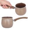 Single Handle Coffee Warmer Boiling Pot Mini Milk Pan Aluminum Alloy Non Stick Anti Scalding for Cooking Hot