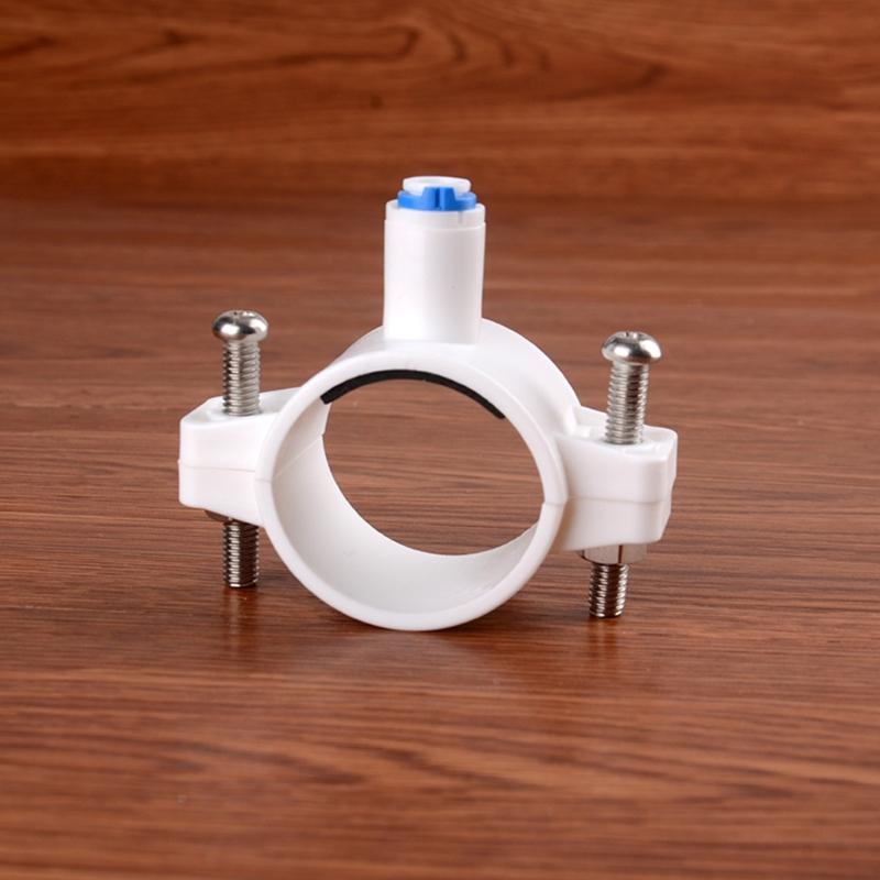 

Piipe Fitting RO Water 40mm Drain Waste Water Pipe Clamp Saddle Clips Reverse Osmosis 1/4 OD Hose Quick DropShipping China Mainland