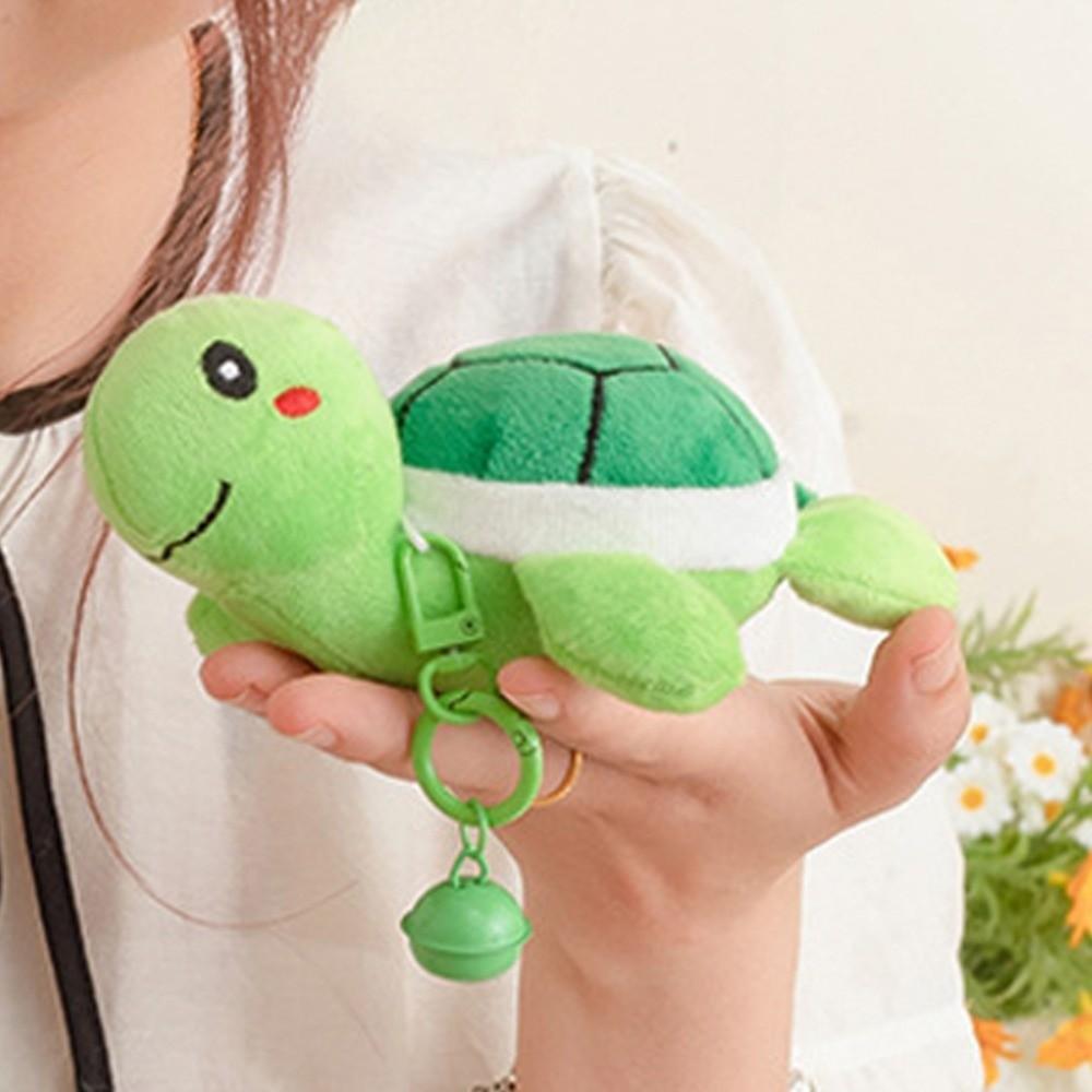 Stuffed Turtle Plush Doll Keychain Bell Turtle Plush Toy Keyring Turtle Plush Pendant  Bag Hanging