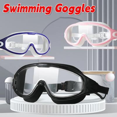 Swimming Goggles for Adult Men Women Diver Glasses Waterproof Anti Fog Flat Light Swim Goggles Big Frame Swimming Accessories