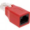 Inline® crossover adapter, rj45 femelle, court