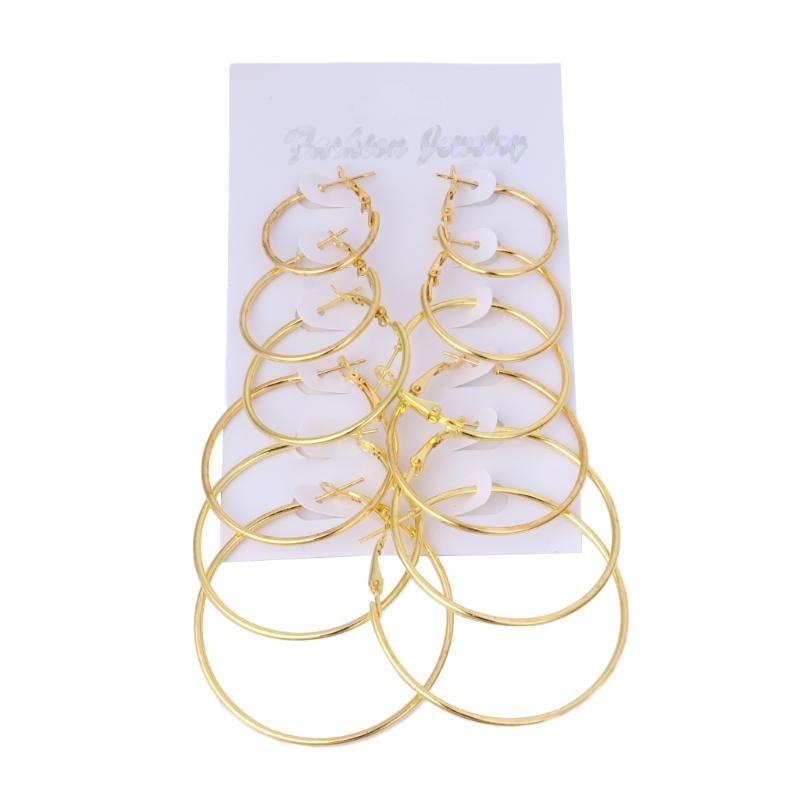 6 perechi/set de cercei cu cerc cu inele de epocă, cercei cu cerc pentru femei, steampunk pentru ureche