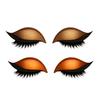 2 Pairs Lazy Eye Shadow Eyelash Patch 2-in-1 Eyeshadow Eyelashes Makeup Stickers Reusable Eye Makeup Stickers with False Lashes Shadow