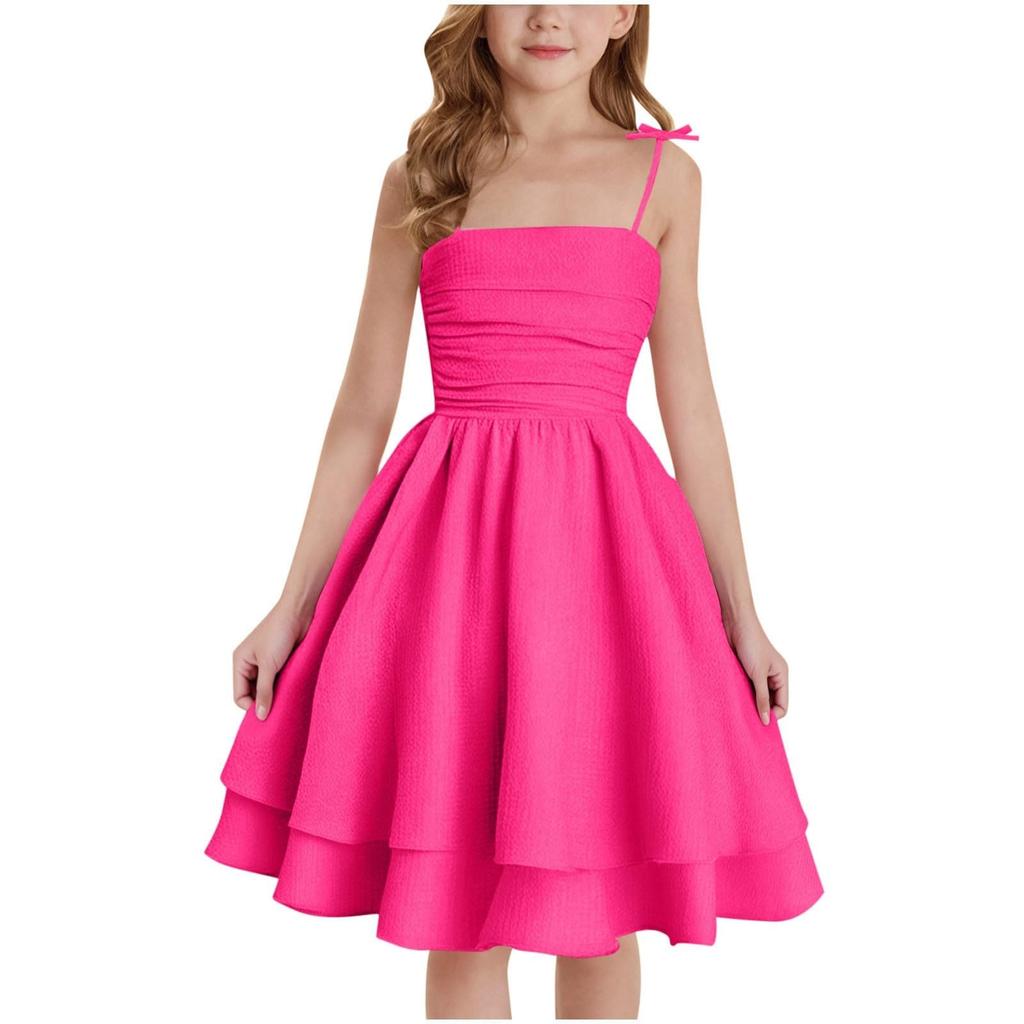 Children's Fashion Princess Dress Sweet And Cute Spaghetti Strap Dress