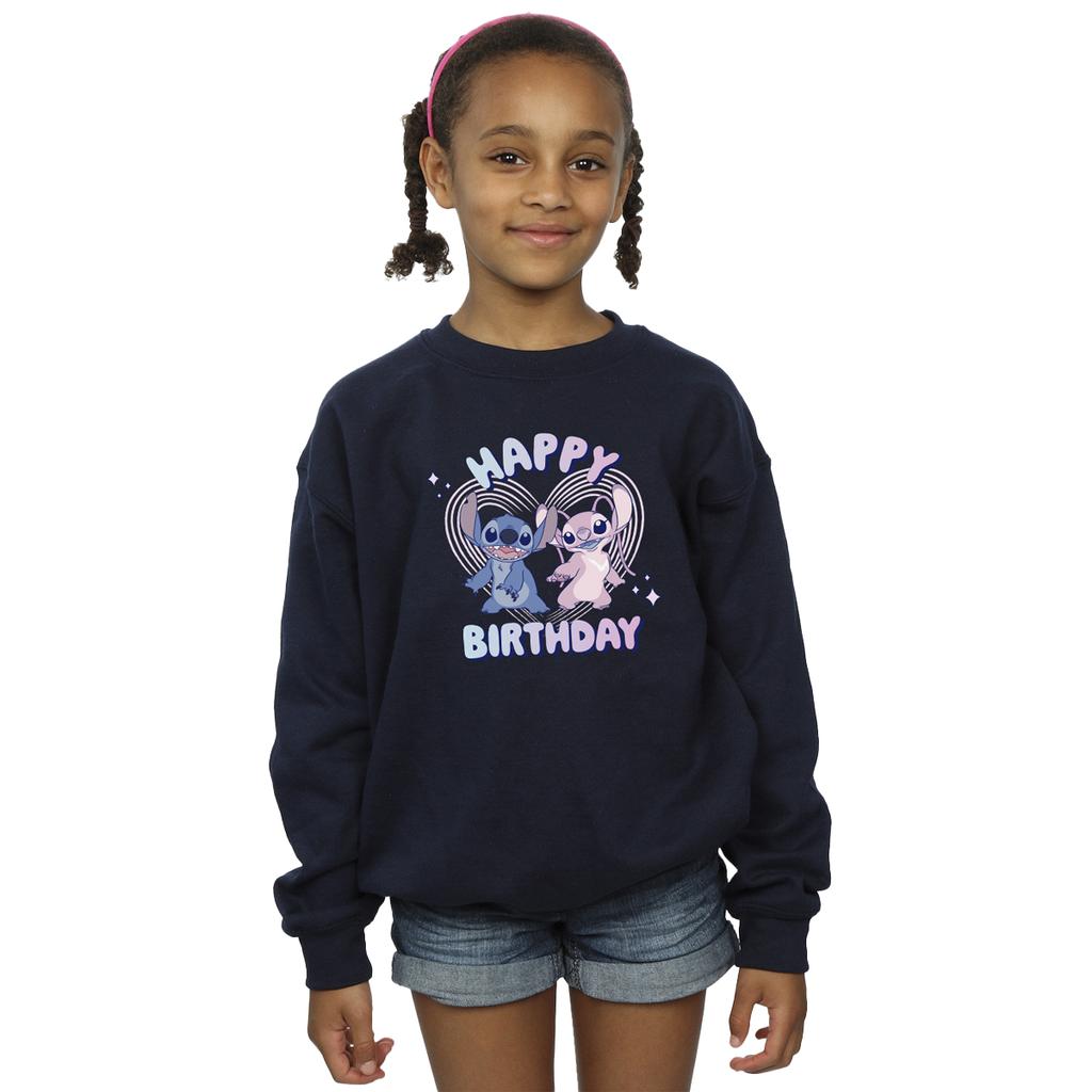 Lilo & Stitch Mädchen Alles Gute zum Geburtstag Sweatshirt