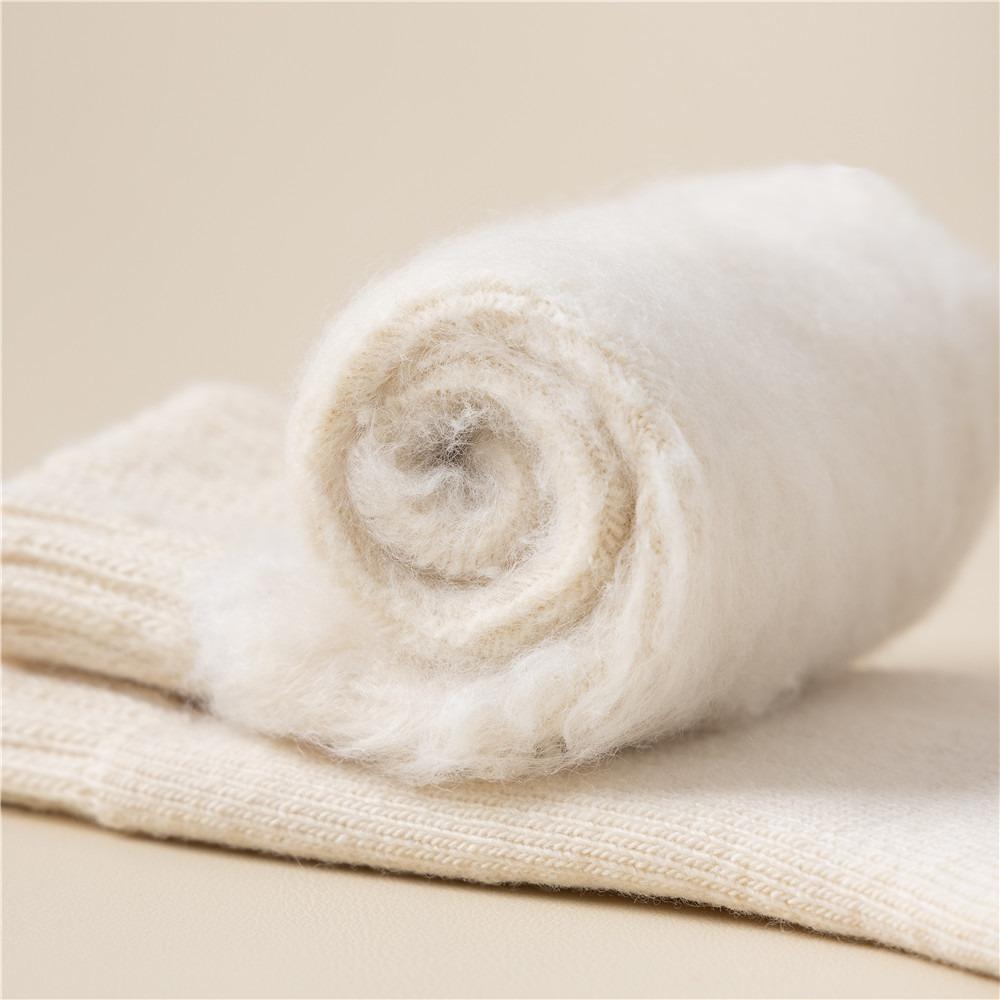 1 Pair Plush Hairy Women Socks Keep Warm Cashmere Socks Soft Sleep Socks  Winter
