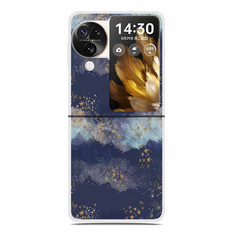 For Oppo Find N3 Flip 5G Cases Clear 6.8" Marble Hard TPU Back Cover For Oppo Find N 3 Flip Phone Cases Coque Fundas Bumper Etui