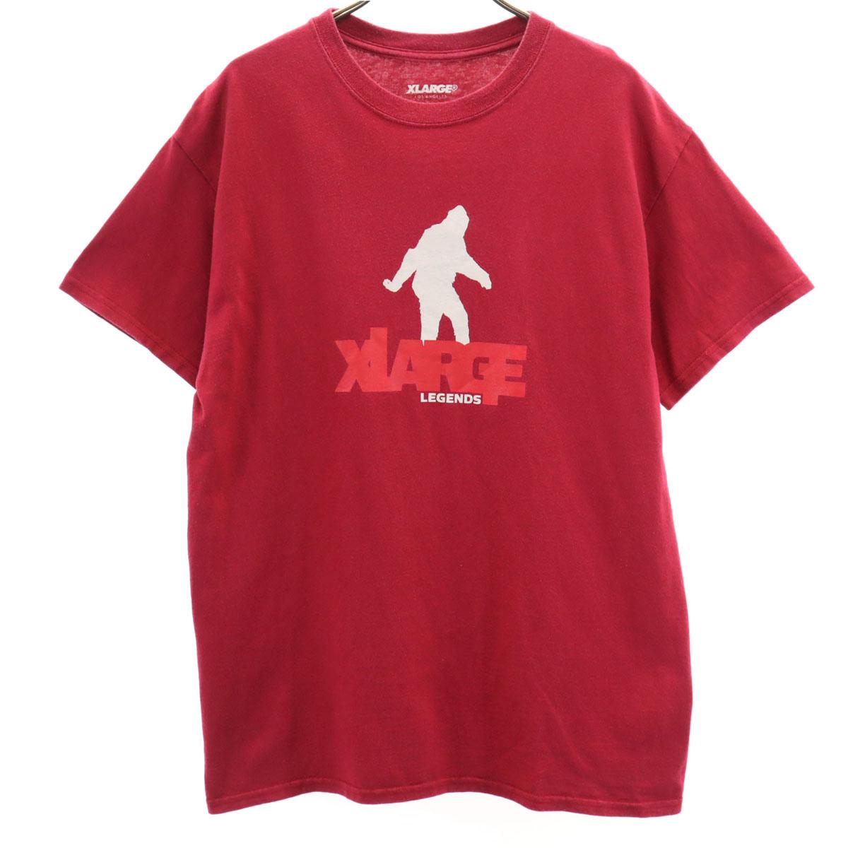 

XLARGE Short sleeve T-shirt M Red Men s Used