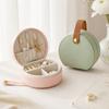 Elegant Leather Jewelry Organizer With Compact Design For Travel And Gift Giving