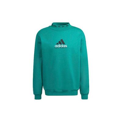 Bluza sportowa z haftowanym logo Originals Eqt z okrągłym dekoltem Męska Zielona HG8093