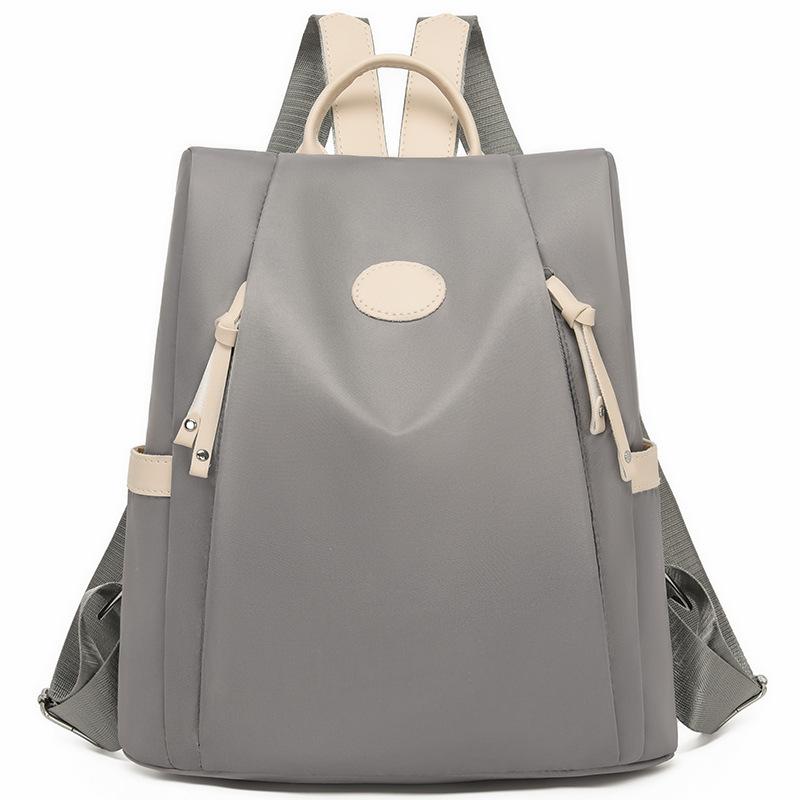 Schoolbag1011 Anti-theft Women's Backpack Waterproof Oxford Cloth Backpack Travel Commuter Versatile Women's Bag Anti-theft Backpack