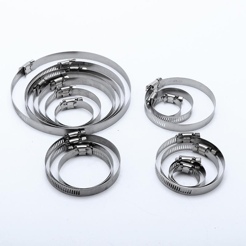 201 Stainless Steel Heavy-Duty American Hose Clamp for Pipe and Range Hood