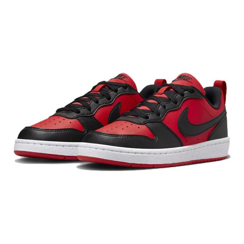 Nike Court Borough Low Recraft GS 'Black University Red' Sneakers DV5456-600