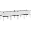 Planter with Legs White 160 x 40 x 42 cm PP