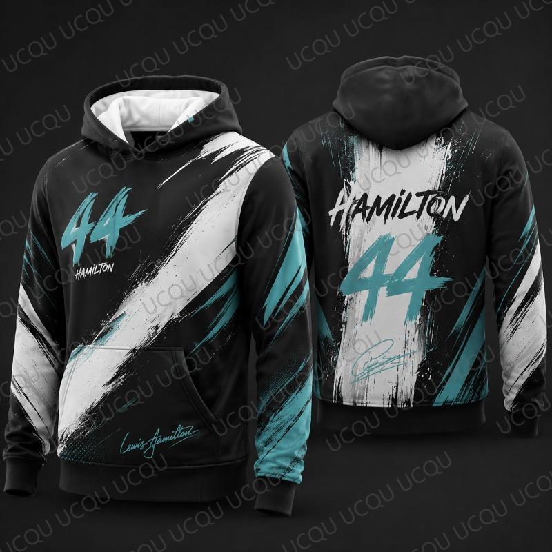 2026 Neuer Hamilton 44 Racing Hoodie Motorsport Pullover Sweatshirt Herren Damen Freizeit Fan Geschenk