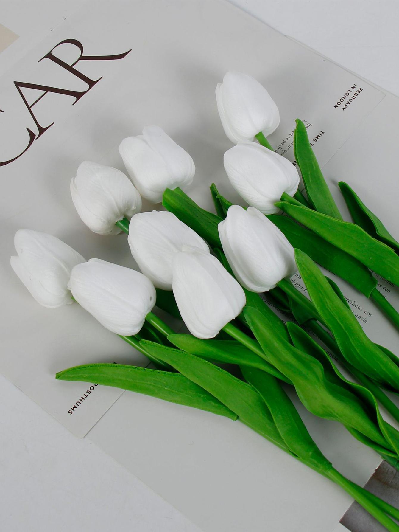 

6 шт. искусственных тюльпанов для украшения дома, для гостиной, спальни, искусственные цветы для украшения стола, сада