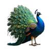 F26C Acrylic Peacocks Statue Figurines Table Centerpieces Animal Figurines Sculptures Table Ornament for Home Office Decors