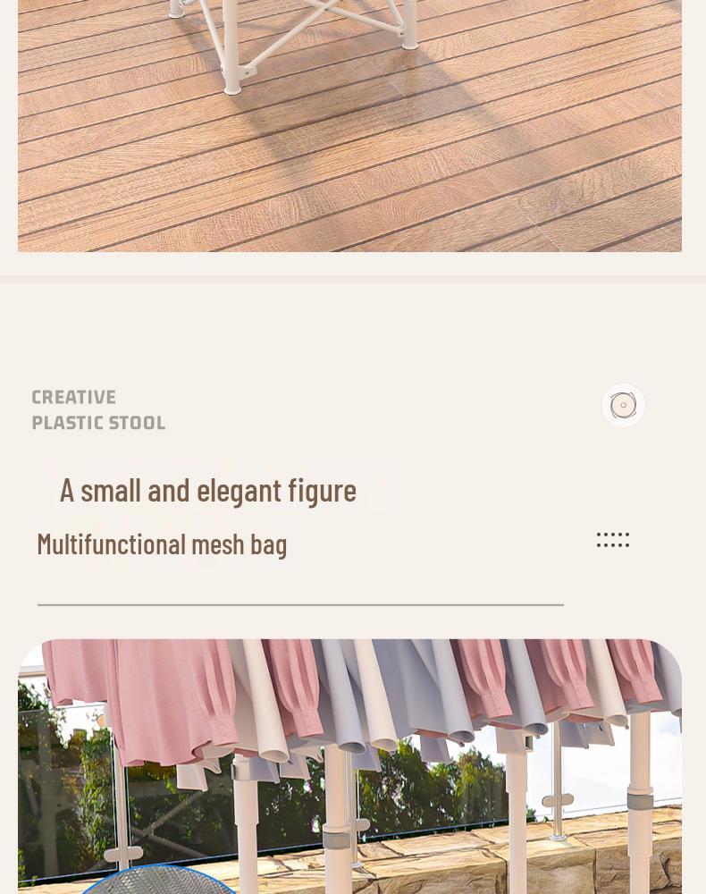 Collapsible Indoor Clothes Drying Rack for Bedroom or Balcony