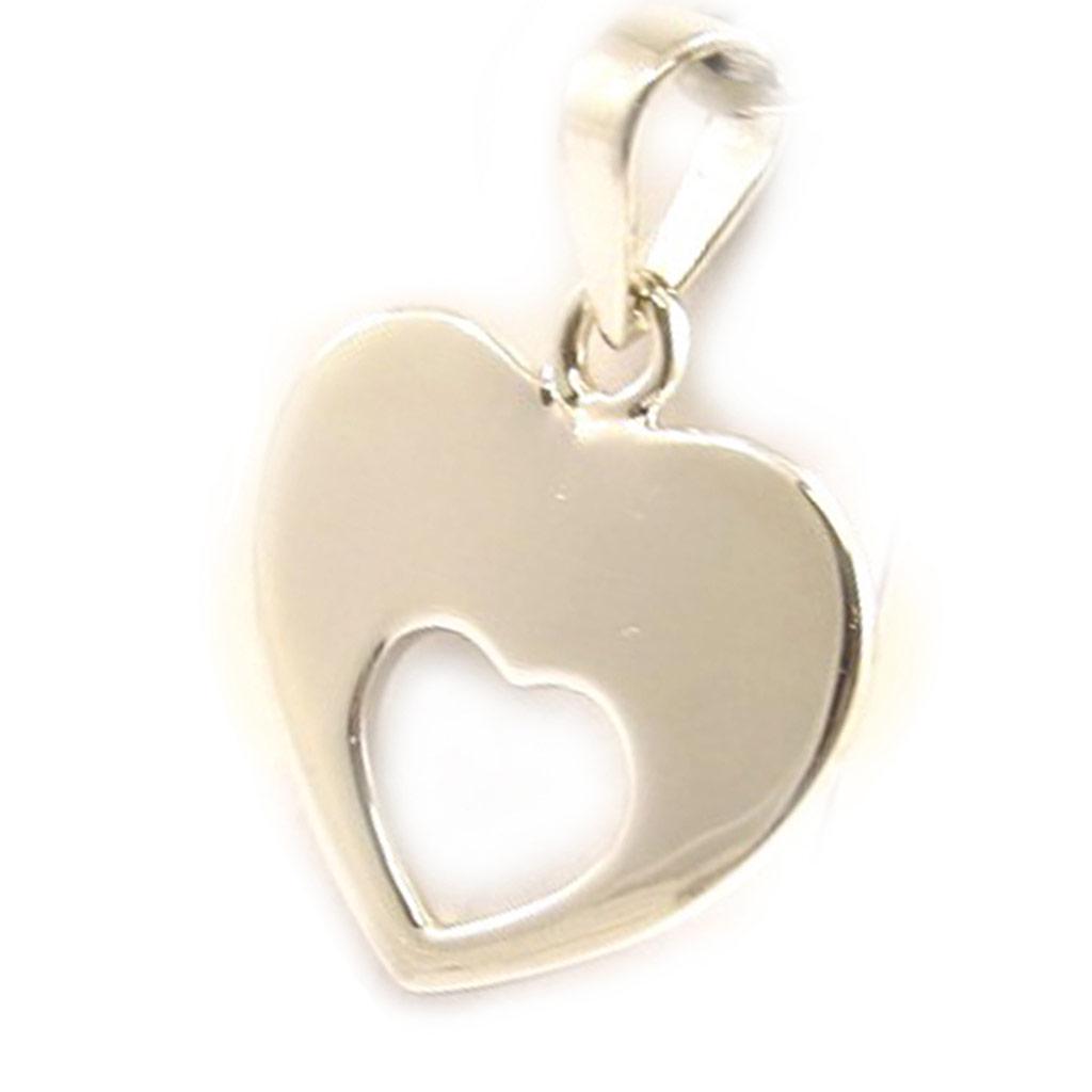 Les Trésors De Lily [D7923] - Pendentif Argent 'Coeur Angélique'