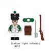 Napoleonic Wars Military Soldiers Building Blocks WW2 Mini Action Figures French British Fusilier Rifles Weapons Toys For Kids