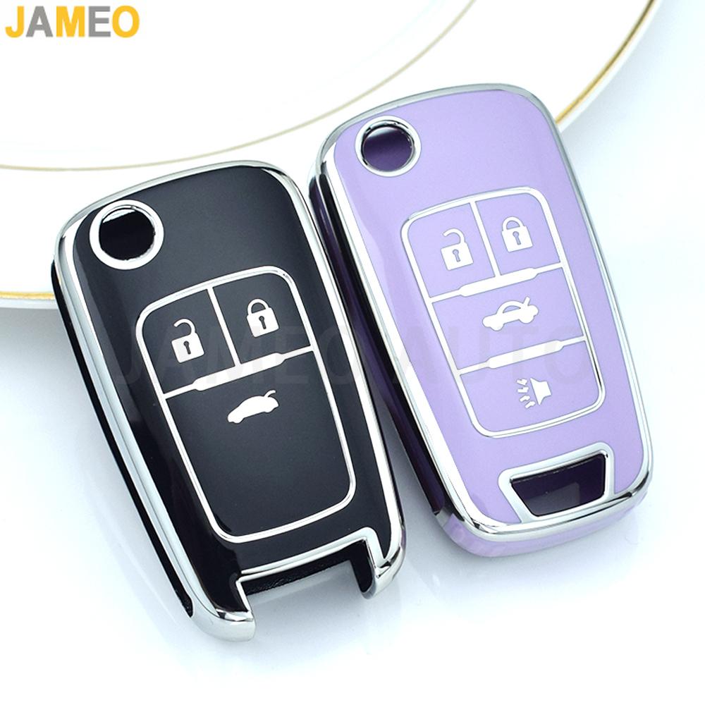 2/3/4/5 Buttons Car Flip Key Cover Case For Chevrolet Cruze Aveo For Buick Opel Corsa Antara Zafira Meriva Insignia Keychain