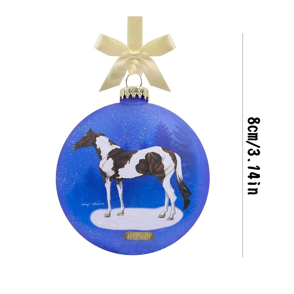 2D Acrylic Horse Christmas Ornaments Hanging Crafts Christmas Tree Horse Pendant Ornaments Party Supplies 2025 Xmas Navidad