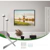 2pcs Z-shaped Aluminum Alloy Pendant Bracket Multipurpose Hanging Strips For Wall Panels Paintings Easy Installation