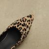 Fashion Women's New Style Horsehair Pointed Leopard Print High Heels In Large Size, Comfortable and Breathable Single Shoes, Work Shoes