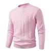 Autumn Winter Men's Fashion Knit Sweater O-Neck Knitted Pullovers Youthful Vitality Slim Fit Korean Style Casual Sweaters
