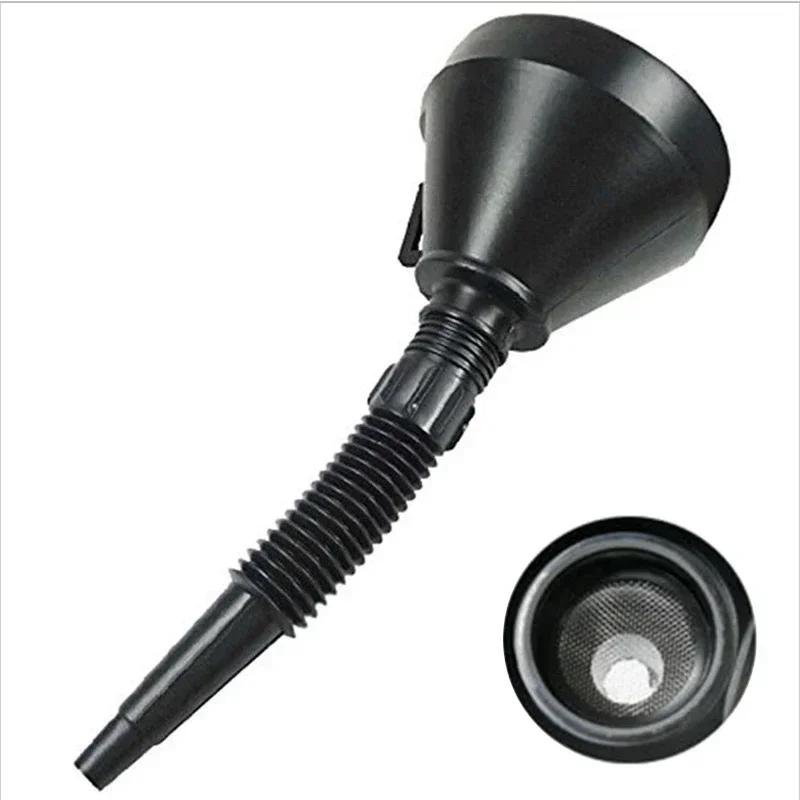 Long Pipe Refueling Funnel Telescopic Auto Detachable Hose Extension Filling Tools Car Motorcycle Engine Gasoline Oil Funnel
