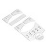 7pcs Central Control Gear Shift Panel Button Cover Sticker Silver Replacement for Jaguar XF 2012‑2015