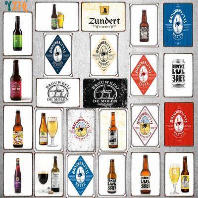 Niederländisches Bier BROUWERIJ’TIJ Vintage Metall Blechschilder Platten Für Wand Bar Pub Kunst Küche Kaffee Heimdekor 30X20CM DU-9096B