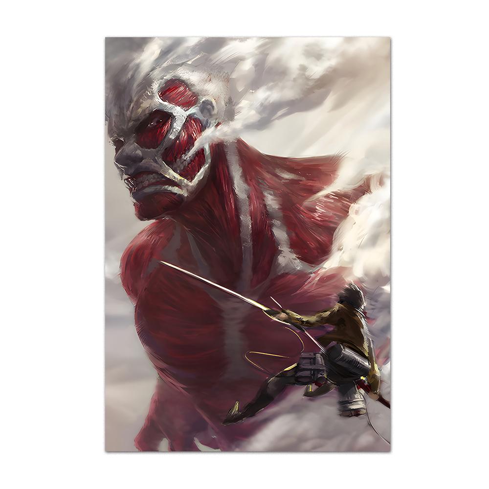 Attack on Titan Anime Poster Levi Micas Allen Zuhause Wandmalerei auf Leinwanddruck Fotos Kinderzimmer Dekor im Wohnzimmer Fresko
