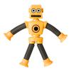 Pull & Stretch Telescopic Tube Fidgets Robot Toy for Kids Free Bend Anxiety Reduce Finger Toy for Autisms ADD Decompress