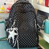 Schoolbag High Value Korean Version Fresh Schoolbag Japanese Princess Cute Star Print Backpack Junior High School Class Backpack