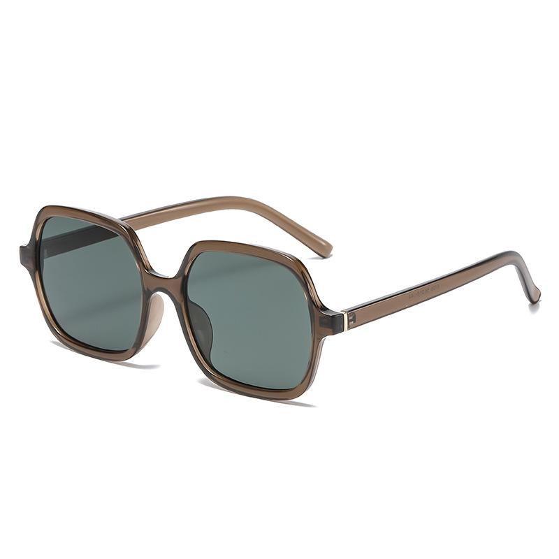 New sunglasses women's large frame round face thin Internet celebrity glasses square fashion trendy anti-ultraviolet sunglasses men