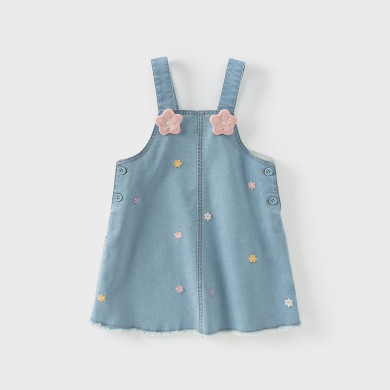 David Bella Kidsren's Denim Suspender Skirt 2026 Spring New Style Sweet Skirt Dress for Girls and Babies Kidsren's Clothing