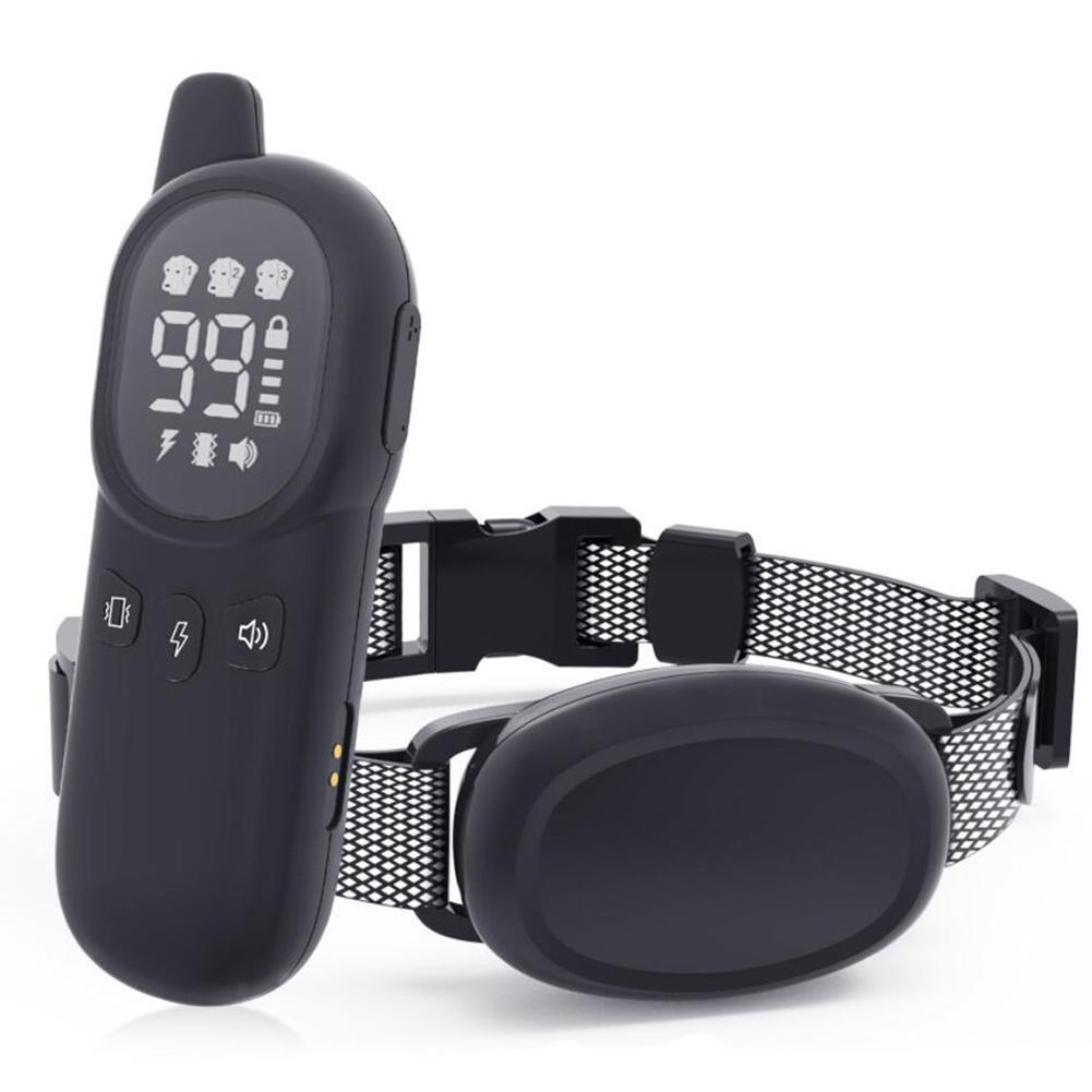 Pet Anti Bark Collar Waterproof Wireless Remote Control Rechargeable Electric Training Collar For Small Medium Large Dogs