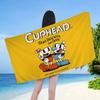 Kreslený C-Cuphead Anime Velké Mikrovláknové Plážové Ručníky Rychleschnoucí Ručník Písečné Plážové Ručníky Ručník k Bazénu Na Cestování Plavání Bazén Jóga