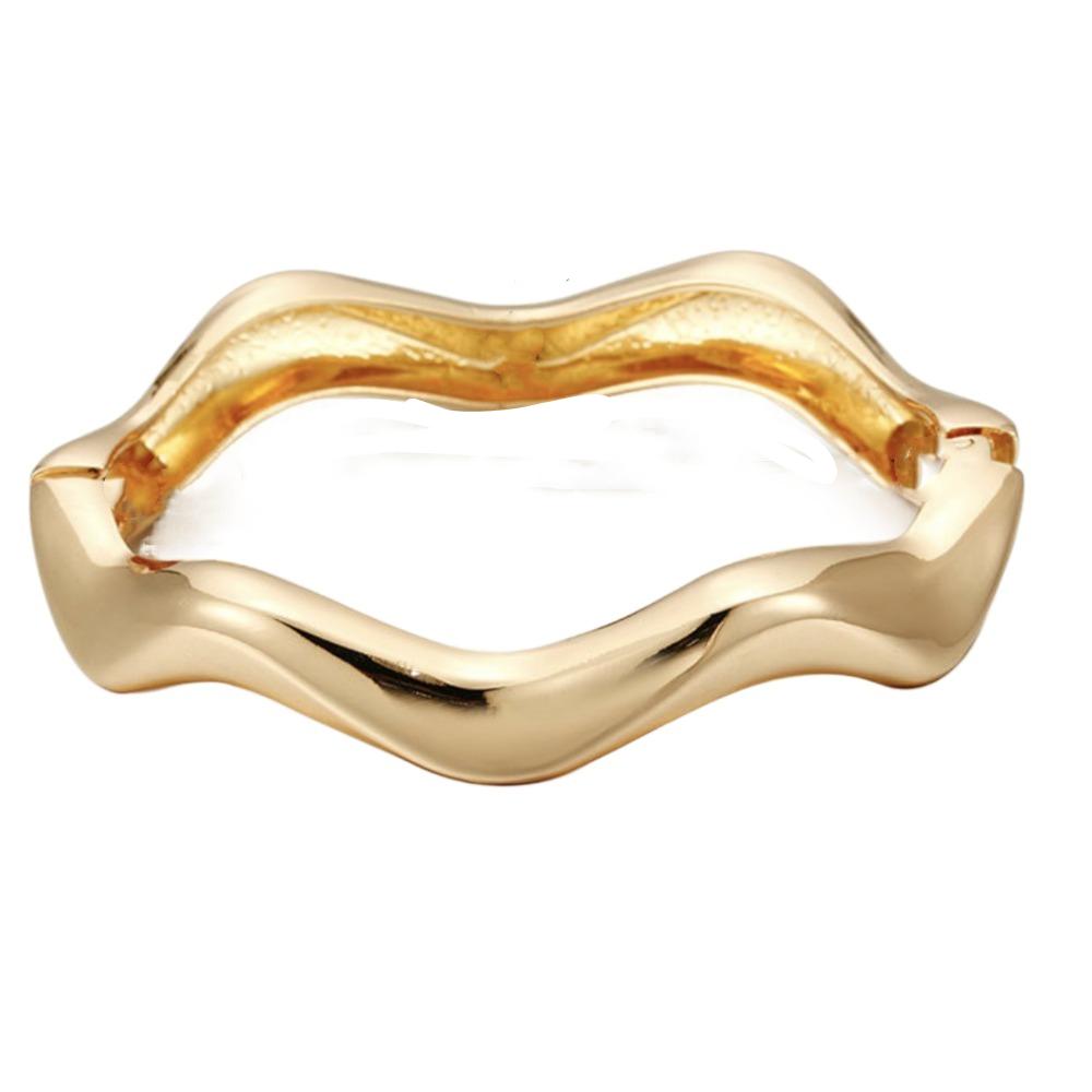 Zinc Zinc Alloy Acrylic Bangle Vintage Retro Hand Ring Creative Irregular Chunky Bangles  Gift