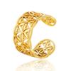 Viking Flower of Life Ring Stainless Steel Geometric Open Adjustable Rings for Women Aesthetic Jewelry Valentine's Day Gift 2025