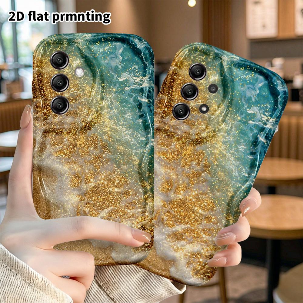 Phone Case: 2D Flat Samsung Galaxy A34 A35 M05 M06 S20 S22 S21 FE Plus 5G Protective Case, Waves and Beach, Christmas and Halloween Gift