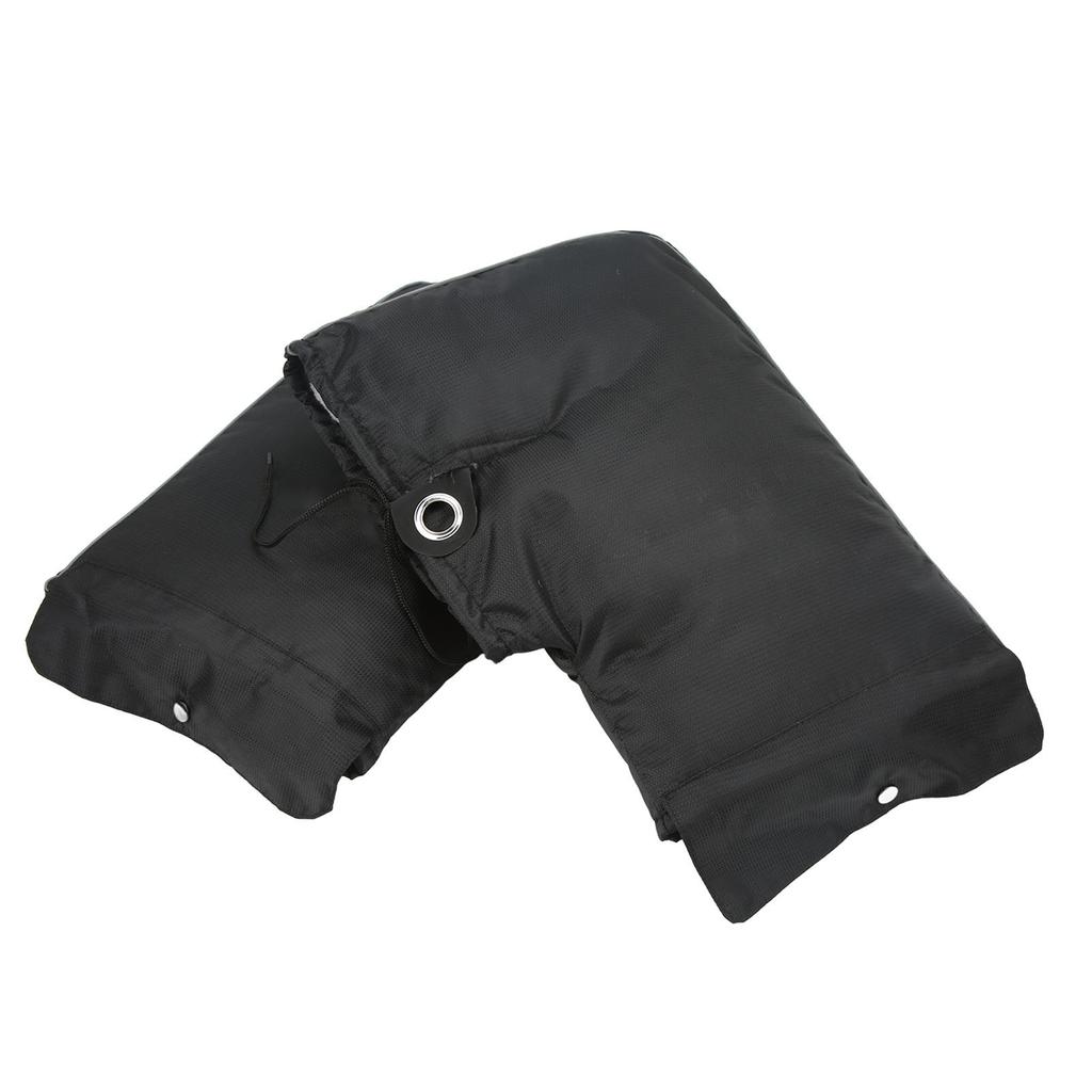 1Pair Motorcycle Handlebar Gloves Windproof Mittens Winter Warm Rider Handle Covers Black Big Mouth
