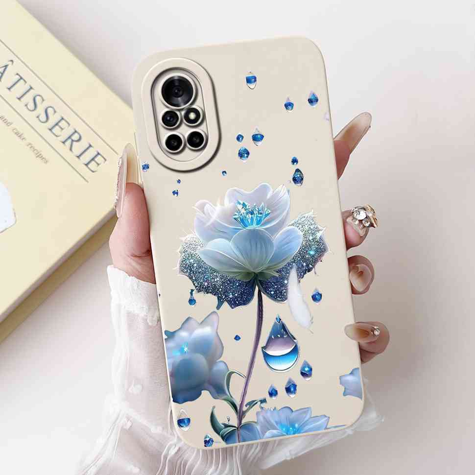 For Huawei Nova 8 Case Cute Painted Cover Soft Silicone Case For Huawei Nova 8 8i 8E Back Cover TPU Fundas Shockproof Bumper