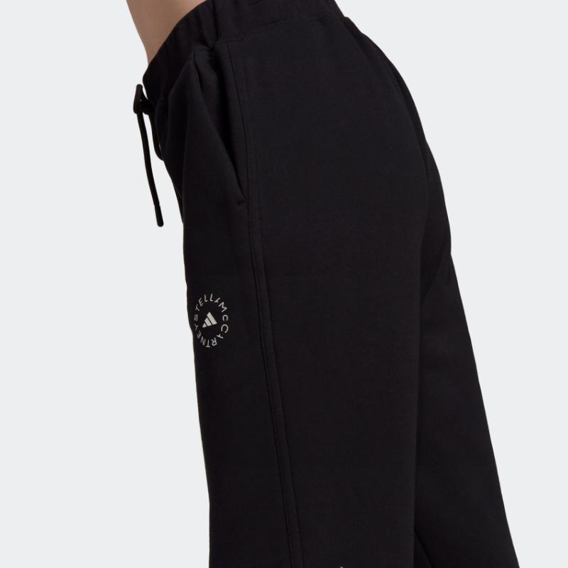 Adidas Logo Cuffed Loose Sweatpants Women Bottoms Black HD9055