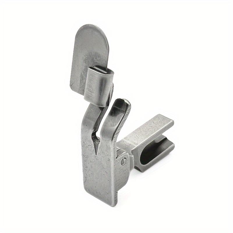 1pc Lower Folded Edge Presser Foot 3 Sizes Stainless Steel Flat Seamer Rolled Hem Machine Zipper Presser Foot General Sewing Machine
